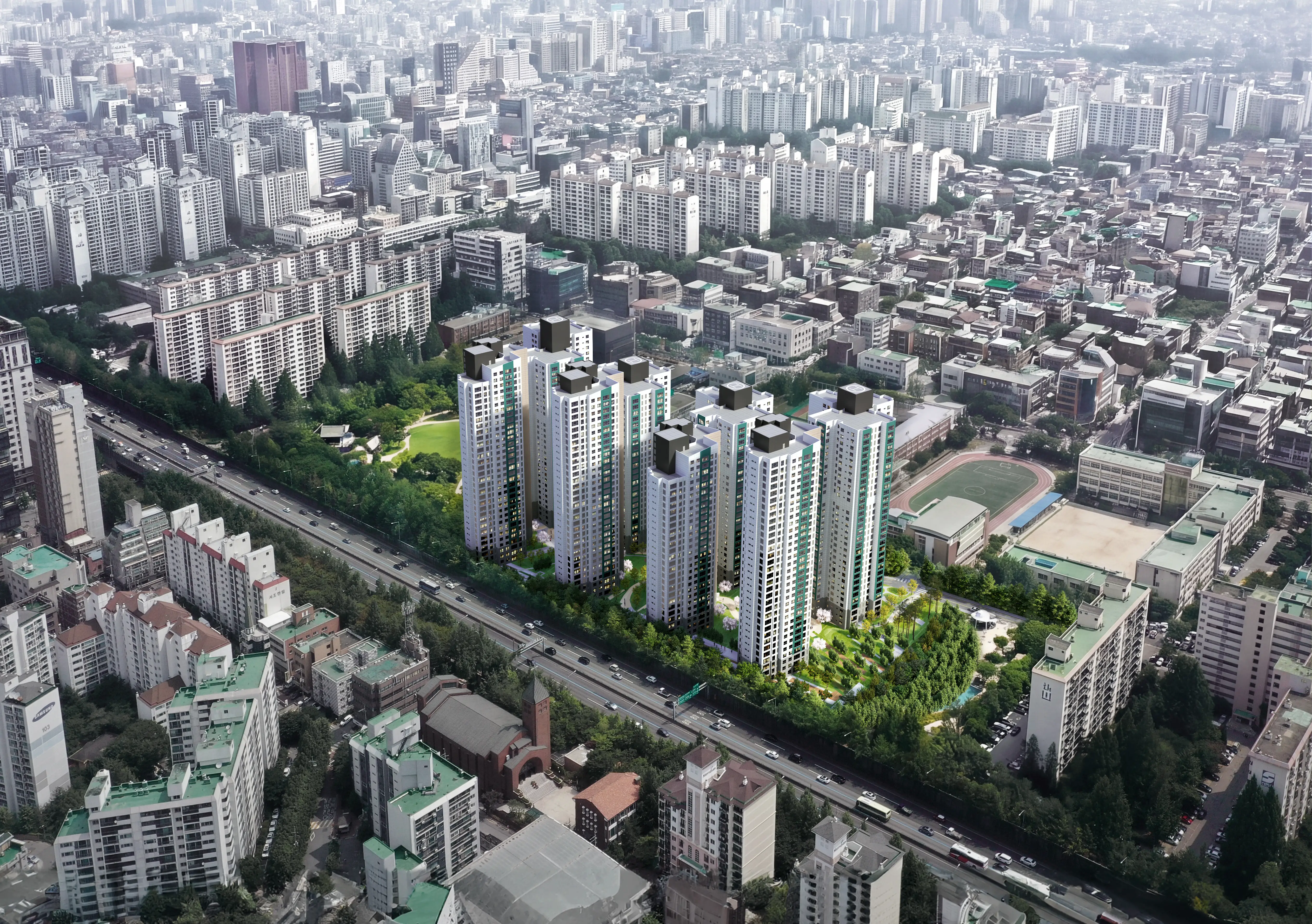 강남단지조감도