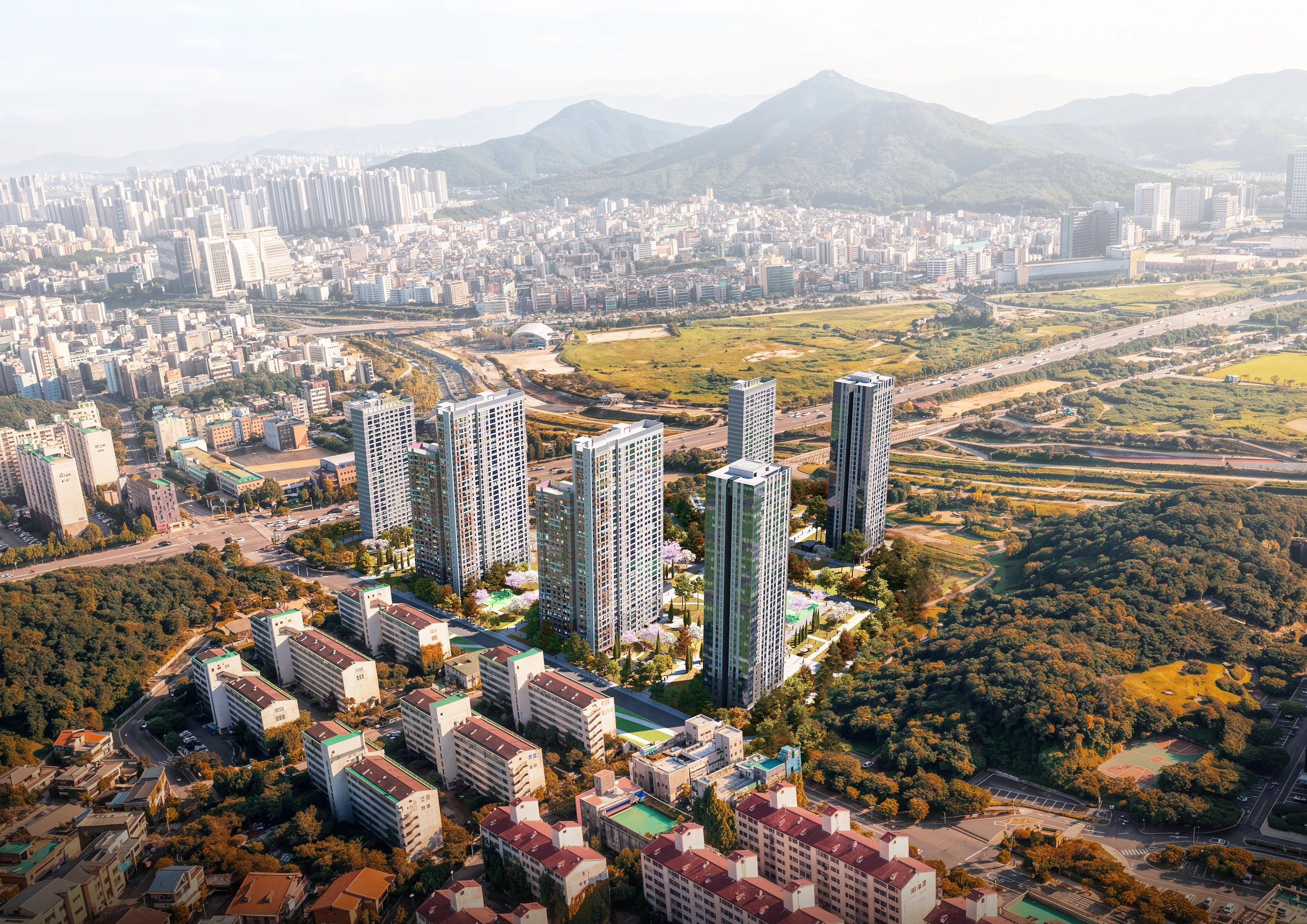 공동주택 단지조감도